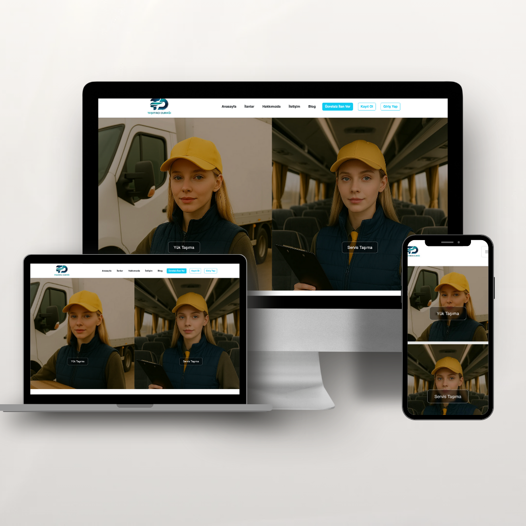 Taşımacı Durağı Web Sitesi – Profesyonel ve Mobil Uyumlu Tasarım